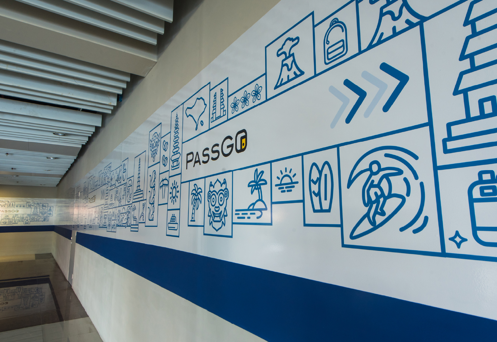 PassGo · Airport Wall Sticker