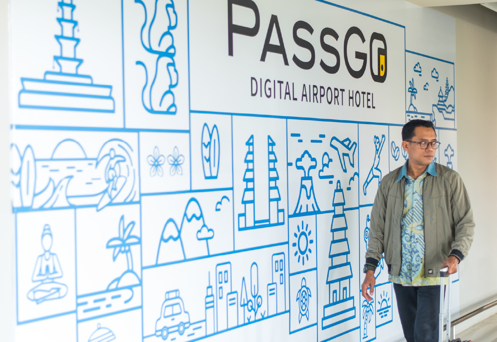 PassGo · Airport Wall Sticker