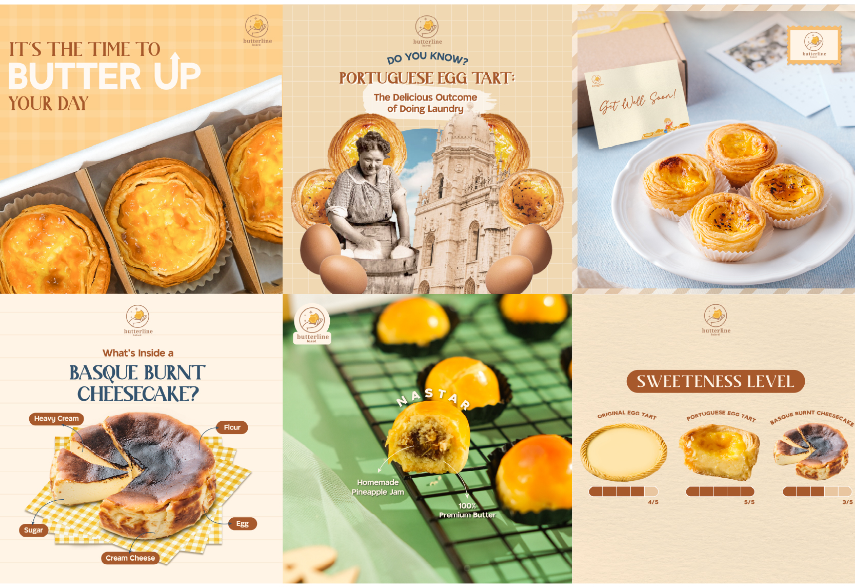 Butterline Baked · Social Media Content